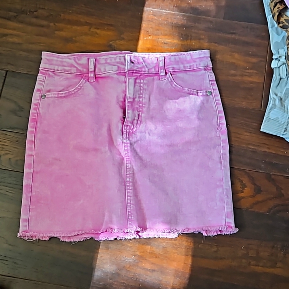 Very bright Pink skirt